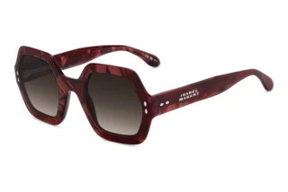 Isabel Marant IM 0004/N/S JR9/HA BROWN SHADEDMARBLE RED