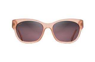 Maui Jim Monstera Leaf RS747-09A Maui RoseGuava Pink with Rose Gold Monstera