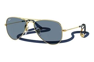 Ray-Ban Kids RJ9506S 223/1U Light Blue MirrorArista Gold