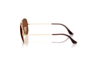 Sidevisning Ray-Ban AVIATOR LARGE METAL (RB3025 - 001/C5)