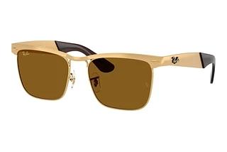 Ray-Ban RB3875 927631 BrownSandblasted Legend Gold