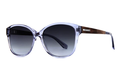 Solbriller Wood Fellas Rosenau (10767 curled/crystal grey)