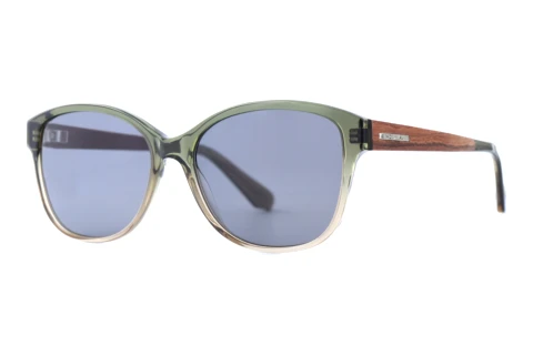 Solbriller Wood Fellas Rosenau (10767 macassar/green)