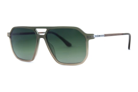Solbriller Wood Fellas Jog (11728 walnut/green)
